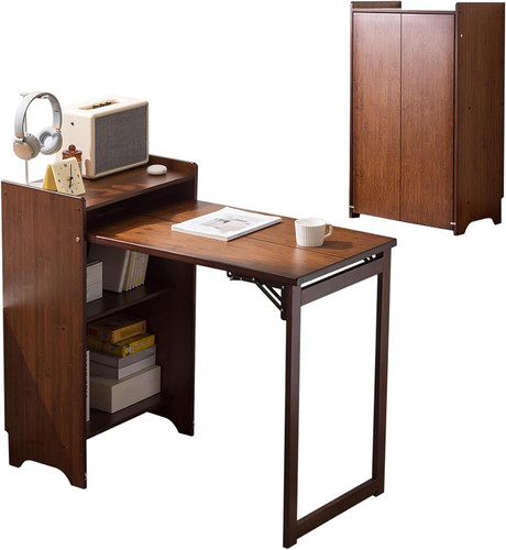Bamboo folding desk - folding,