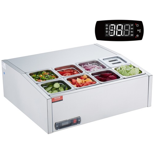 Vevor countertop refrigerated - vevor,