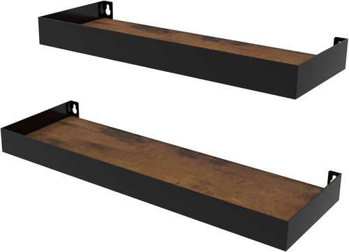 Wall shelves rustic storage - 2x,