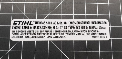 Stihl 200t chainsaw - stihl, ms