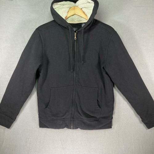 Sherpa lined zip hoodie mens - sherpa,