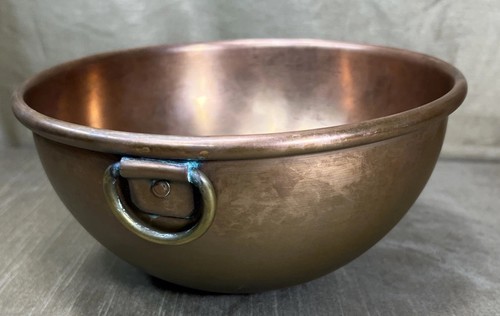 Vintage copper mixing bowl - copper,