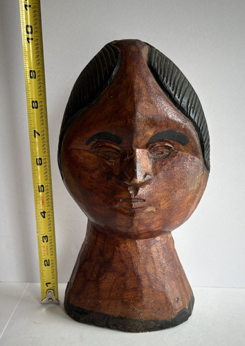 Vintage african ebony bust - ebony,
