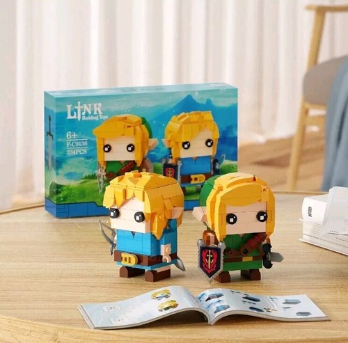 Link holding master sword and - link,