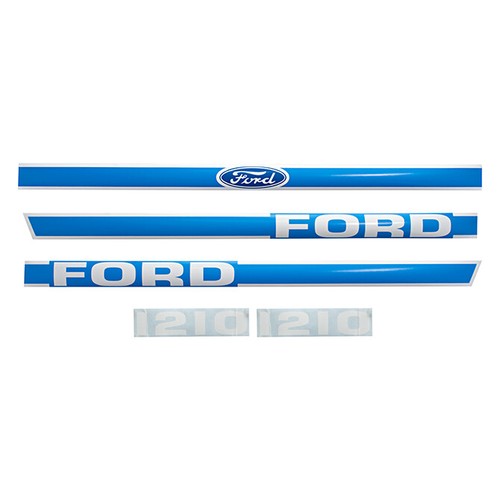 Mylar hood decal set blue - hood,