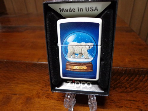 Alaska polar bear snowglobe - polar,