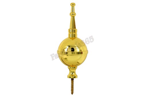 Brass ball spire finial - &,