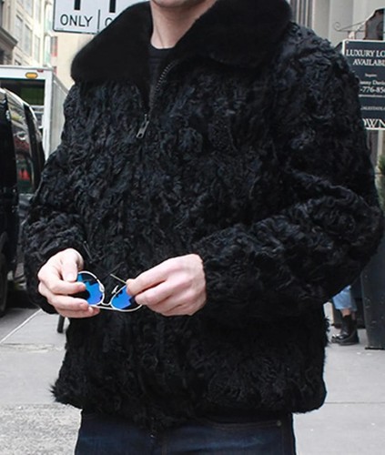 Black real persian lamb fur - lamb,