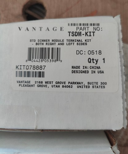 Vantage tsdm kit terminal - vantage,