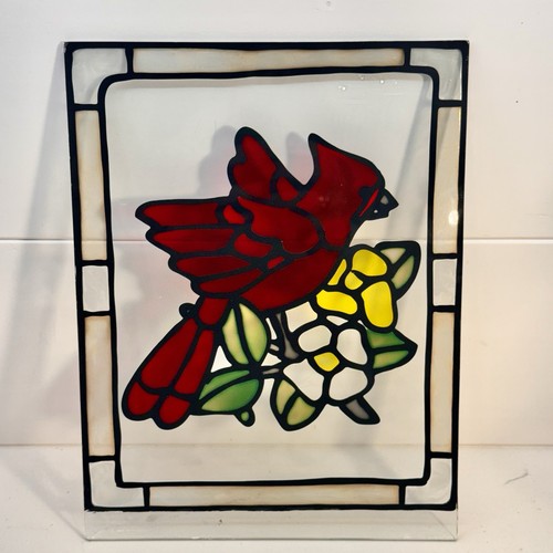 Cardinal stained glass - stained,