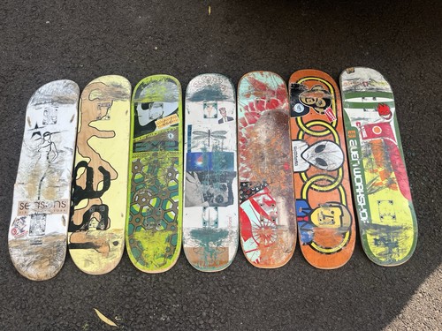 Lot used skateboard decks - lot,