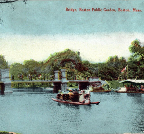 Boston public garden bridge - public,