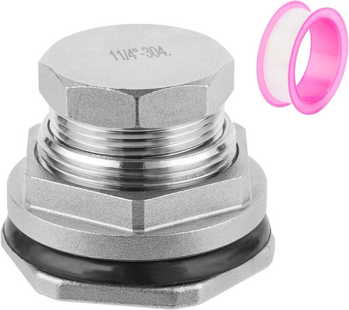 304 stainless stock tank drain - stainless,