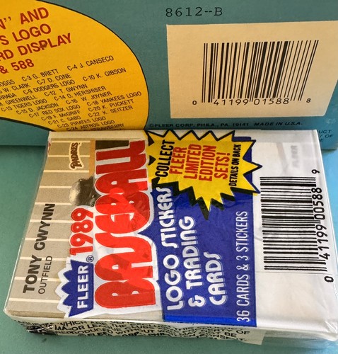 1989 fleer baseball - baseball, cello