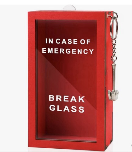 Break case emergency - break, of
