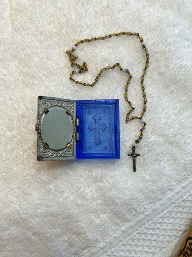 Vintage blue clear czech - clear,