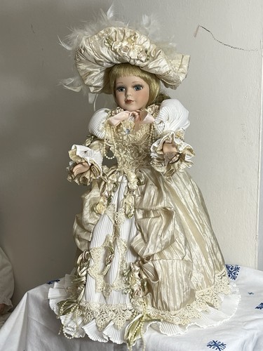 Victorian porcelain girl doll - girl,