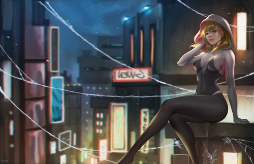 Spider gwen anime - spider-gwen,