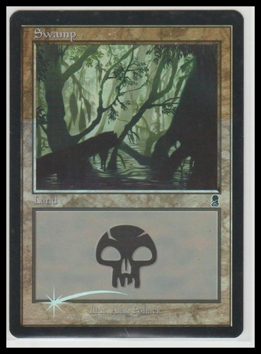 2001 mtg odyssey swamp foil - mtg,