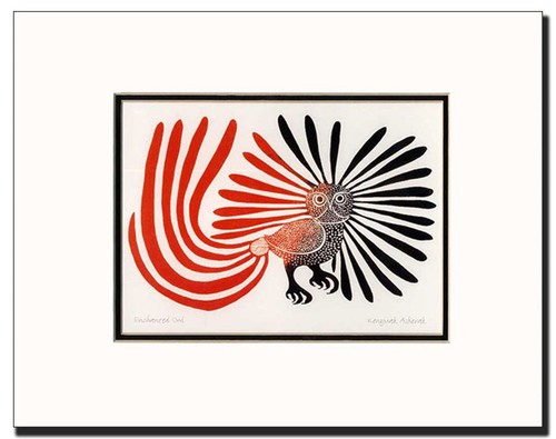 Enchanted owl inuit artist - by,