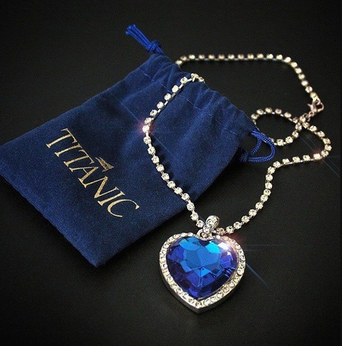 Blue titanic heart - titanic, of