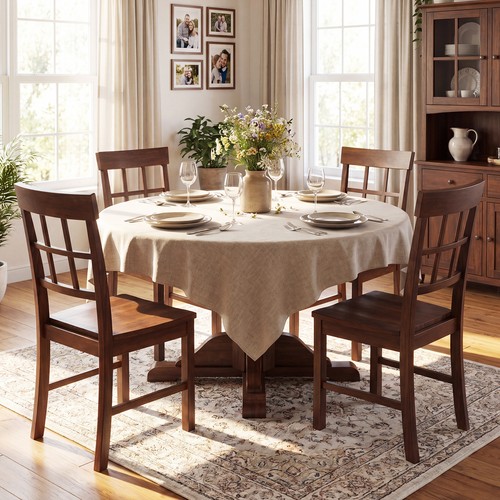 Dining chairs set rubber - set,