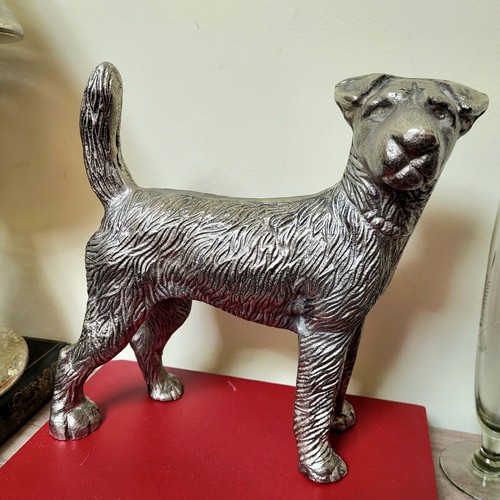 Heavy cast aluminum dog - cast,