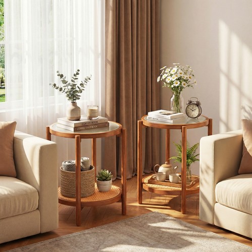 2pcs round side - 2pcs,