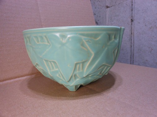 Mccoy pottery aqua green ivy - aqua,
