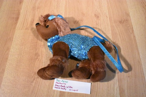 Poochie and brown poodle - brown,