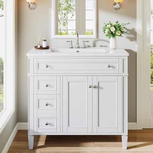 Inch bathroom vanity with - 36-inch,