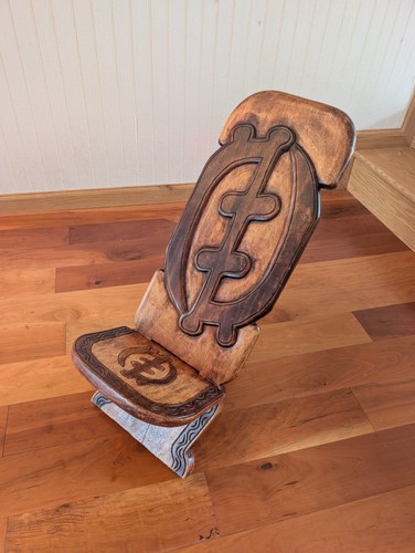 African palaver chair - african,
