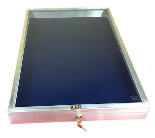 Aluminum display case end - aluminum,