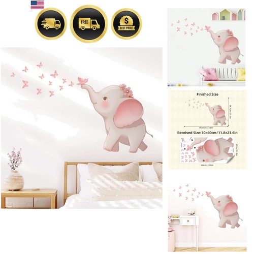 Elephant butterfly wall - elephant,