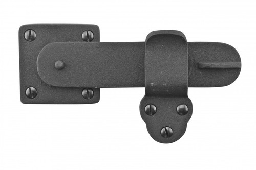 Black door latch - wrought, iron