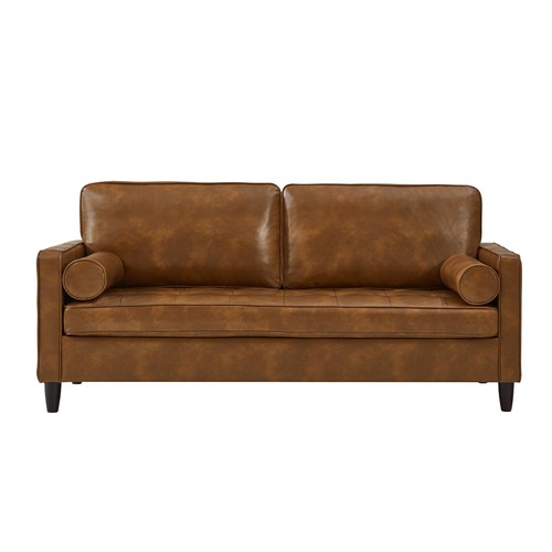 Faux leather sofa seater - sofa, 3