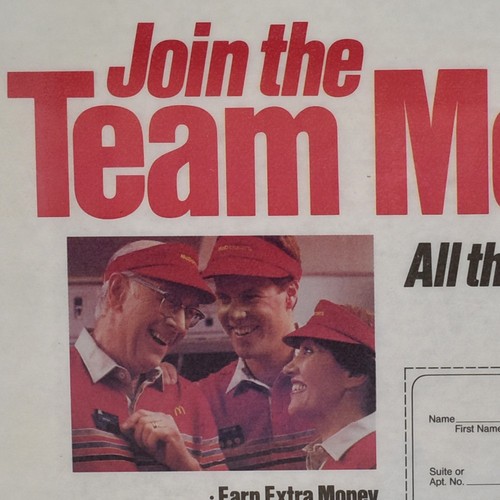 1987 mcdonald join the - the, team