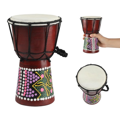 Wood djembe drum x - djembe, 4.5''
