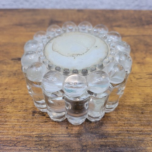 Clear glass dresser jar - clear,