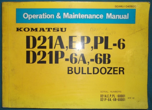 Komatsu d21a d21e - d21a-6, d21e-6