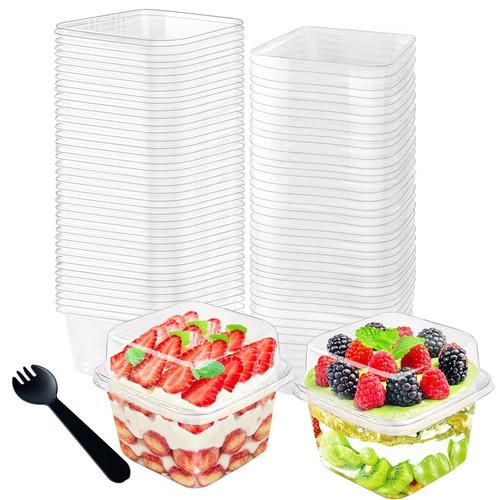 100pcs 8oz plastic dessert - 8oz,