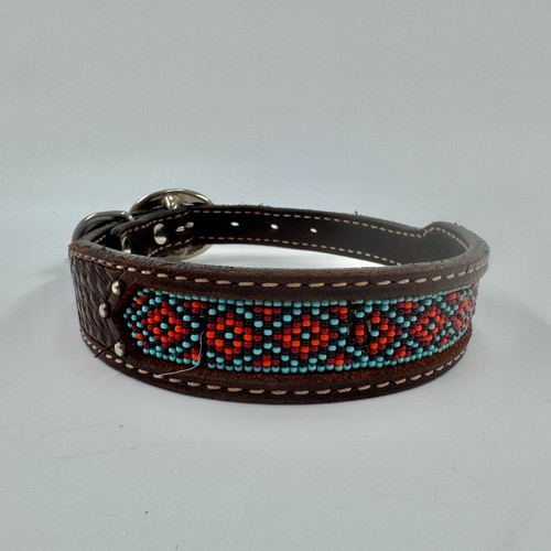 90s basket weave - leather, dog
