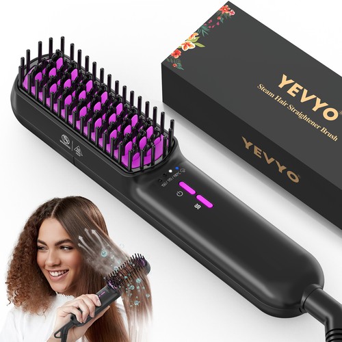 Hair straightener brush ionic - straightener,