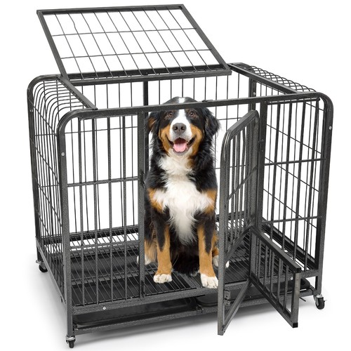 Dog house kennel - steel, crate
