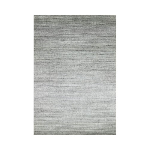 6x9 gray hand knotted - hand, modern