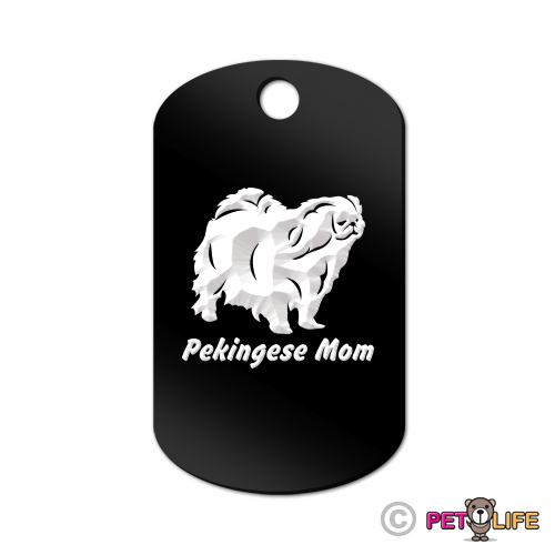 Pekingese mom engraved - pekingese,