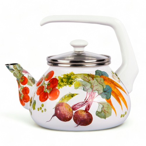 Enamel kettle qt vegetable - 2.3-qt,