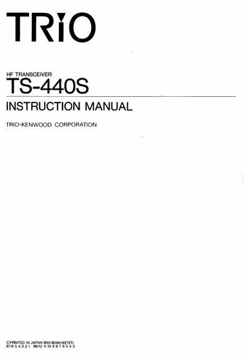 Kenwood 440s instruction - kenwood, ts-440s