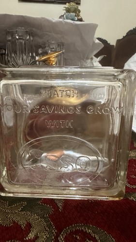 Rare esso glass - esso, vtg