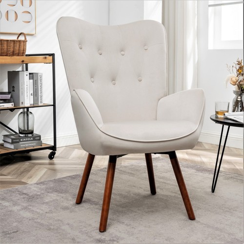 Mid century modern wingback - modern,
